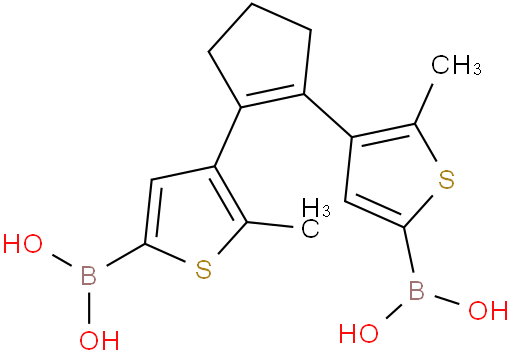 (cyclopent-1-ene-1,2-diylbis(5-methylthiophene-4,2-diyl))diboronic acid